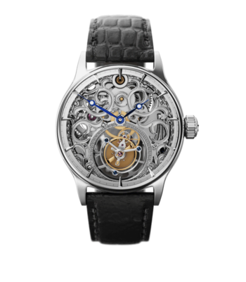 Tourbillon Watch Steel Skeleton & Tourbillon
