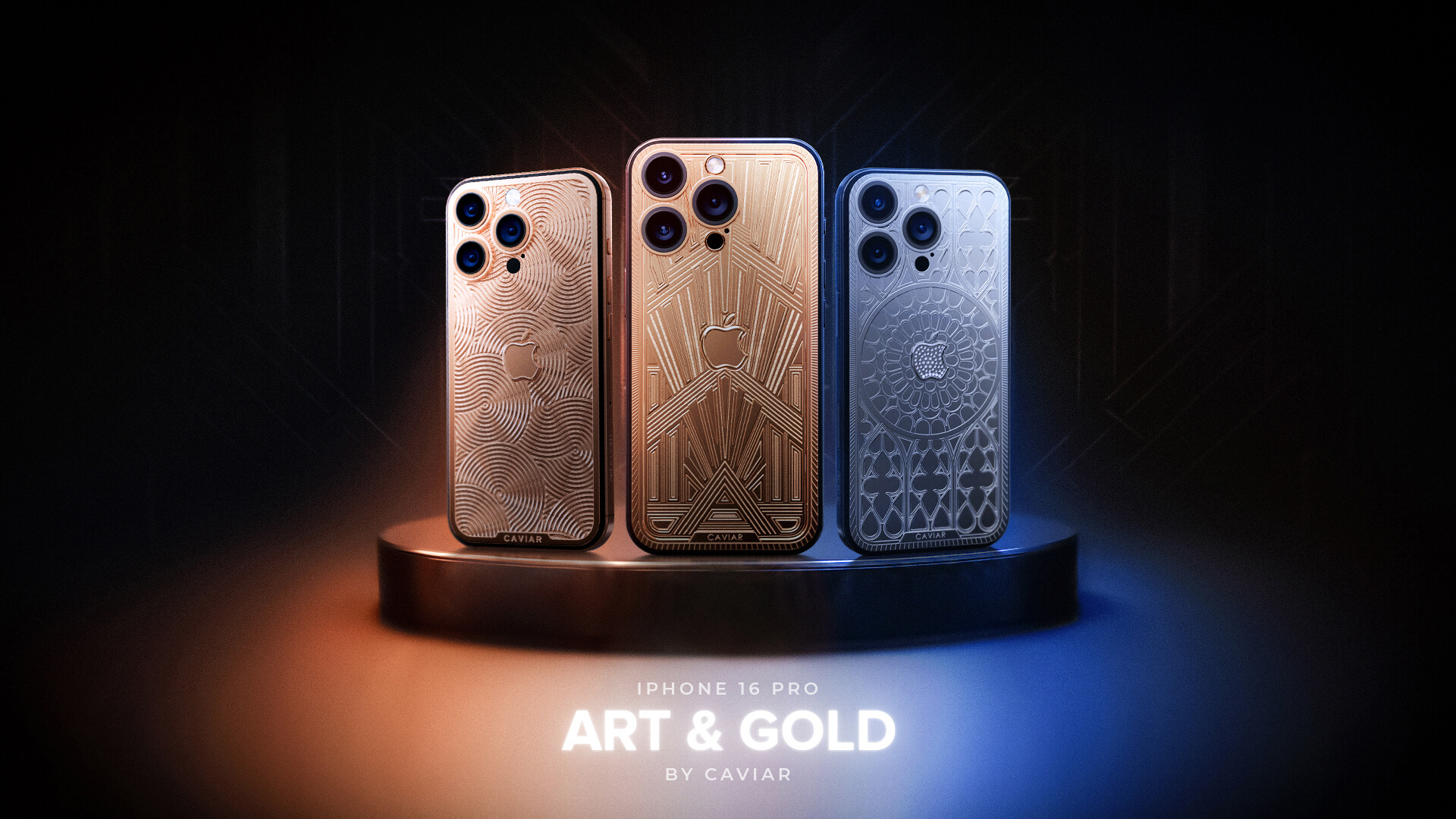 Caviar released an iPhone 16 Pro made from solid gold ingot in Desert Titanium color